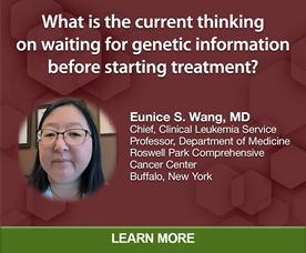 What is the current thinking on waiting for genetic information before starting treatment?